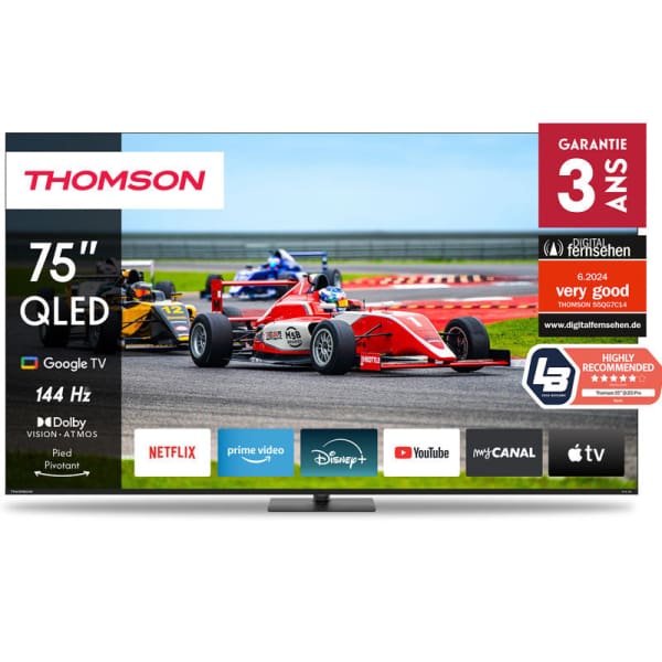 Tv Thomson 75’’ QLED Pro Google Noir (75QG7C14) Tv Thomson 75’’ QLED Pro Google Noir (75QG7C14)